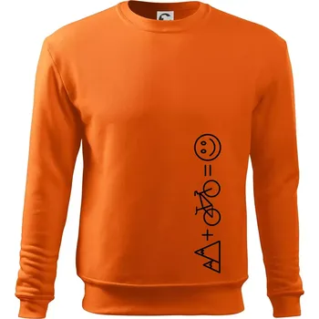 Pánská mikina Hory kolo úsměv - Mikina Essential pánská - M ( Oranžová )