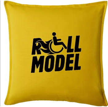 Polštář Roll model - Polštář 50x50 - 50x50 - Pouze potah ( Žlutá )