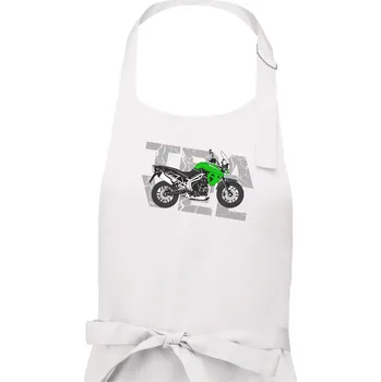 Kuchyňská zástěra Cestovní enduro zelená - Pánská zástěra na vaření - Univerzální velikost ( Bílá )