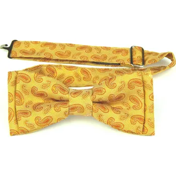 HEDVA ČESKÝ BROKÁT Motýlek ČH 700 turek žlutá/oranžová