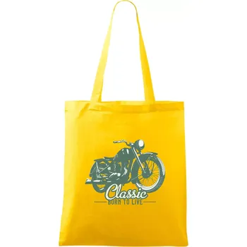 Born to live classic - Taška bavlněná - 42 x 38 cm ( Žlutá )