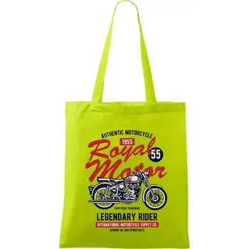 Nákupní taška Royal Motor - Taška bavlněná - 42 x 38 cm ( Limetková )