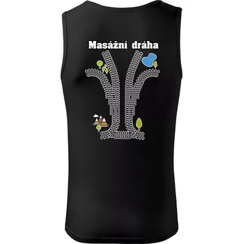 Masážní dráha - Tílko pánské Core - M ( Černá )