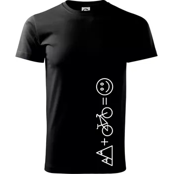 Pánské tričko Hory kolo úsměv - Triko extra velké (5-8XL) - 6XL ( Černá )