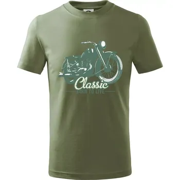 Born to live classic - Tričko dětské bavlněné - 122 cm/6 let ( Khaki )