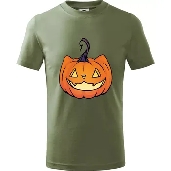 Kočičí dýně - Tričko dětské bavlněné - 134 cm/8 let ( Khaki )