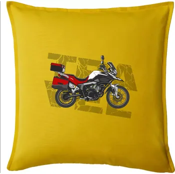 Polštář Cestovní enduro červená - Polštář 50x50 - 50x50 - Včetně výplně ( Žlutá )