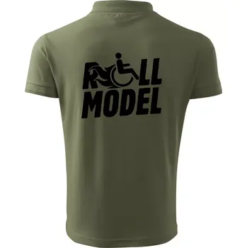 Pánská košile Roll model - Polokošile pánská Pique Polo 203 - 4XL ( Khaki )
