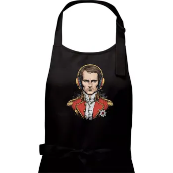 Kuchyňská zástěra Napoleon DJ - Pánská zástěra na vaření - Univerzální velikost ( Černá )