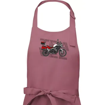 Kuchyňská zástěra Cestovní enduro červená - Dámská zástěra na vaření - Univerzální velikost ( Starorůžová )