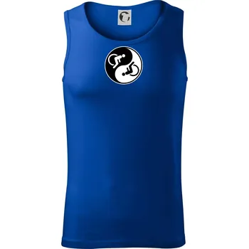 Jin jang vozíčkář - Tílko pánské Core - 2XL ( Královská modrá )