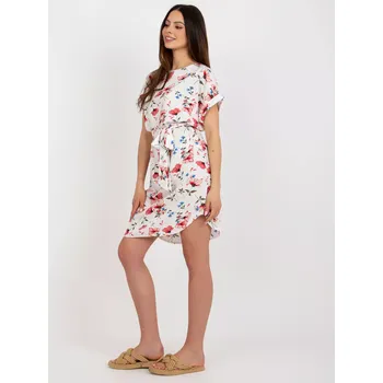 Dámské šaty Šaty WN SK 661.71P bílé a červené L/XL