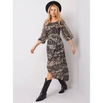 Dámské šaty TW SK BI 8029.41 černo-béžové šaty jedna velikost