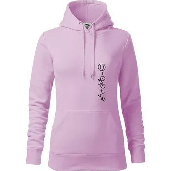 Dámská mikina Hory kolo úsměv - Mikina dámská Cape s kapucí - XS ( Orchid )