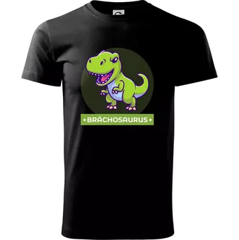 Dinosauří rodina - brácha - Triko extra velké (5-8XL) - 7XL ( Černá )