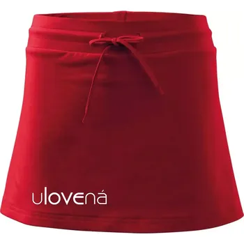 Dámská sukně Ulovená a ulovený - Sportovní sukně - two in one - M ( Červená )