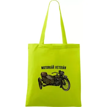 Motorkář veterán - Taška bavlněná - 42 x 38 cm ( Limetková )