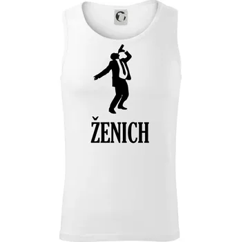 Ženich alkohol - Tílko pánské Core - XL ( Bílá )