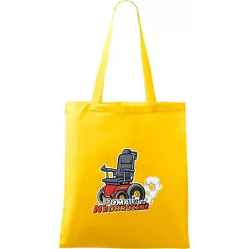 Pomalu, ale neohroženě - Taška bavlněná - 42 x 38 cm ( Žlutá )