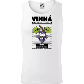 Vinná réva odsouzena Svatovavřinecké - Tílko pánské Core - XL ( Bílá )