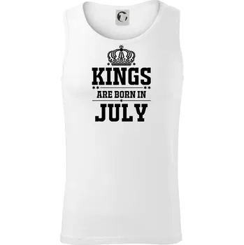 Kings are born in July - Tílko pánské Core - M ( Bílá )