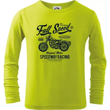 Dětská móda Full Speed - Triko dětské Long Sleeve - 104-110cm / 3-4 roky ( Limetková )