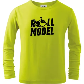 Dětská móda Roll model - Triko dětské Long Sleeve - 104-110cm / 3-4 roky ( Limetková )