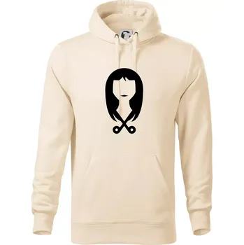 Pánská mikina Dámská kadeřnice - Mikina pánská Cape s kapucí - 5XL ( Mandlová )