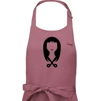 Kuchyňská zástěra Dámská kadeřnice - Pánská zástěra na vaření - Univerzální velikost ( Starorůžová )