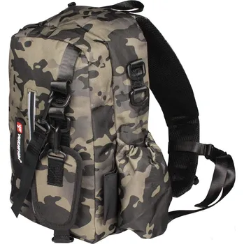 turistický batoh Merco Fisherman rybářský batoh zelená camouflage