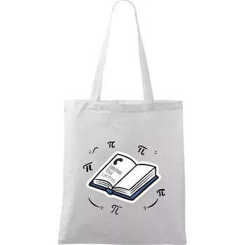 Ludolfovo číslo pí - Taška bavlněná - 42 x 38 cm ( Bílá )
