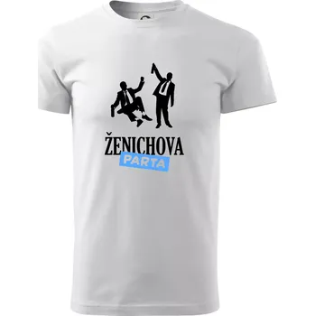 Pánské tričko Ženichova parta alkohol - Triko extra velké (5-8XL) - 7XL ( Bílá )