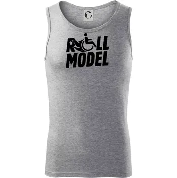 Roll model - Tílko pánské Core - L ( Tmavě šedý melír )