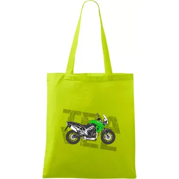 Nákupní taška Cestovní enduro zelená - Taška bavlněná - 42 x 38 cm ( Limetková )