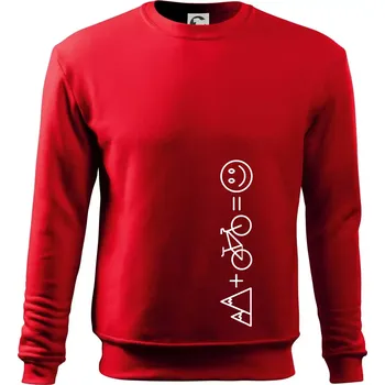 Chlapecké tričko Hory kolo úsměv - Mikina Essential dětská - 146 cm/10 let ( Červená )