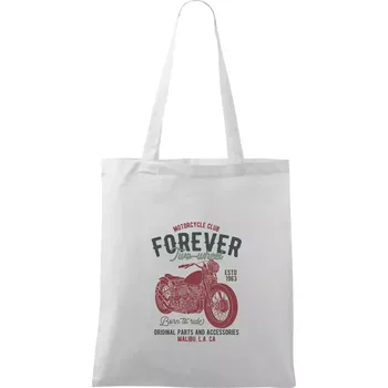 Malibu parts - two wheel - Taška bavlněná - 42 x 38 cm ( Bílá )