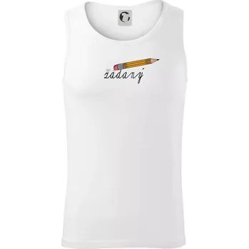 Zadaný tužka a guma - Tílko pánské Core - M ( Bílá )