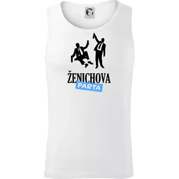 Ženichova parta alkohol - Tílko pánské Core - XL ( Bílá )