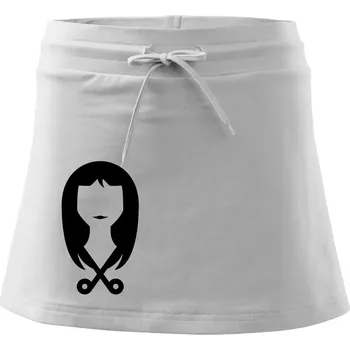 Dámská sukně Dámská kadeřnice - Sportovní sukně - two in one - XS ( Bílá )