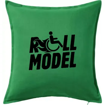 Polštář Roll model - Polštář 50x50 - 50x50 - Pouze potah ( Středně zelená )