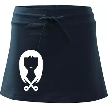 Dámská sukně Dámská kadeřnice - Sportovní sukně - two in one - L ( Námořní modrá (velmi tmavá - téměř černá) )