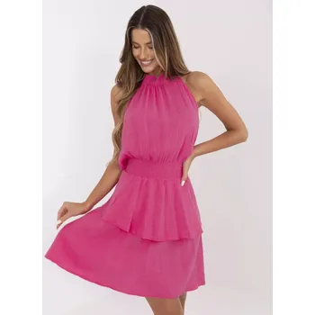 Dámské šaty Šaty MI SK 92166.71P fuchsiová jedna velikost