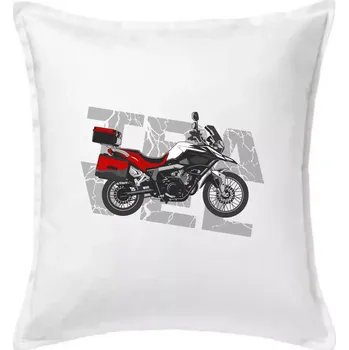 Polštář Cestovní enduro červená - Polštář 50x50 - 50x50 - Pouze potah ( Bílá )