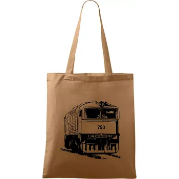 Nákupní taška Vlak 753 - Taška bavlněná - 42 x 38 cm ( Cappuccino )