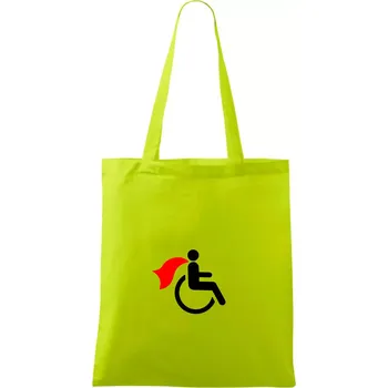 Super vozíčkář - Taška bavlněná - 42 x 38 cm ( Limetková )