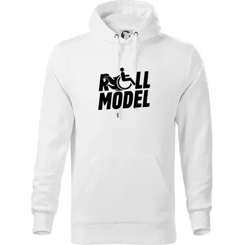 Pánská mikina Roll model - Mikina pánská Cape s kapucí - 4XL ( Bílá )