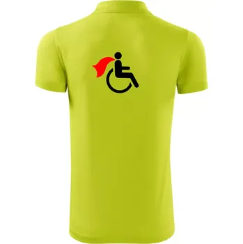 Pánská košile Super vozíčkář - Polokošile Victory sportovní (dresovina) - S ( Limetková )