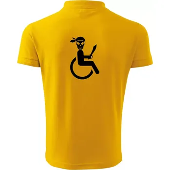 Pánská košile Pirát vozíčkář - Polokošile pánská Pique Polo 203 - XL ( Žlutá )