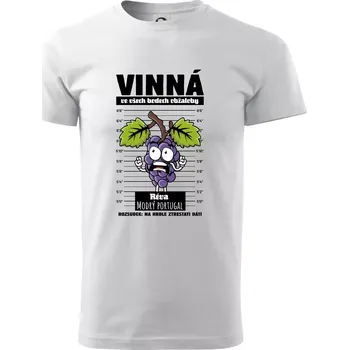 Vinná réva odsouzena Modrý portugal - Triko extra velké (5-8XL) - 6XL ( Bílá )