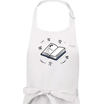 Kuchyňská zástěra Ludolfovo číslo pí - Dámská zástěra na vaření - Univerzální velikost ( Bílá )